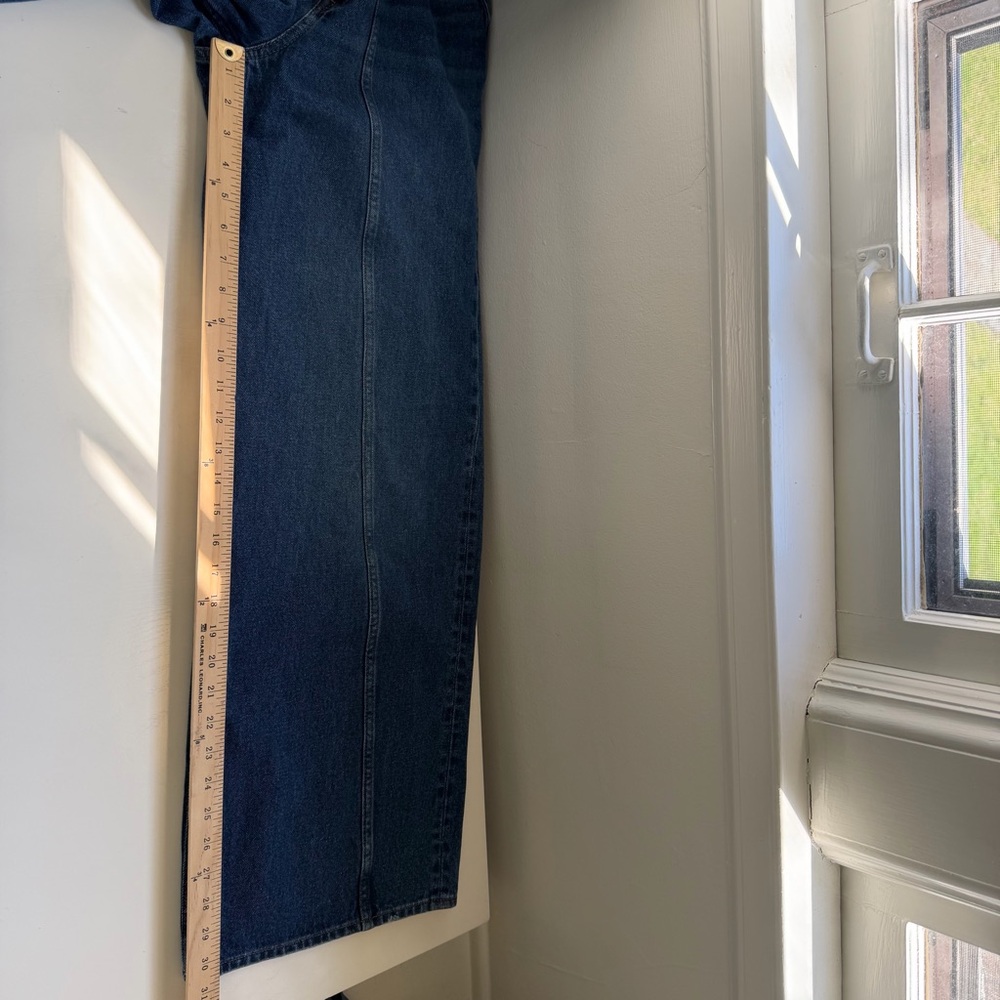 Madewell Superwide Leg Jeans High Waist Cotton Blue Denim Size 29 - Picture 7 of 12